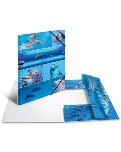 Chemise à rabats A3 - Motifs Dauphins HERMA