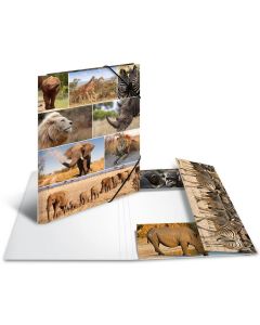 Chemise à rabats A3 - Motifs Animaux d'Afrique HERMA