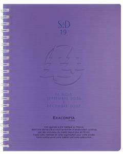 Agenda 2025/2026 - Semainier de bureau SAD 19W - 180 x 140 mm EXACOMPTA