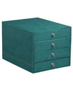 Module de classement 4 tiroirs - Simili-cuir Noir RHODIA