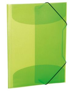 Chemise à élastiques A3 en PP translucide - Vert clair HERMA image