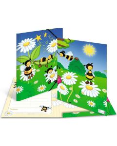 Chemise à élastiques A3 - Prairie pour abeilles HERMA École Maternelle