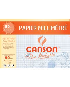Lot de 12 feuilles de papier Millimétré - A4 : CANSON Photo