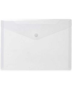 Pochette enveloppe A4 à bouton-pression - Violette Transparente HERMA