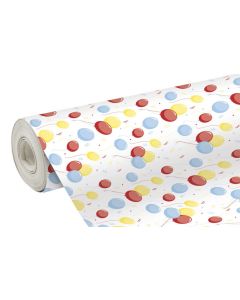 Papier Cadeau Ballons sur rouleau - 700 mm x 50 m - CLAIREFONTAINE Alliance