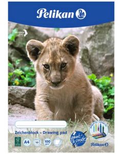 Bloc à dessin de 10 feuilles - A4 PELIKAN - image