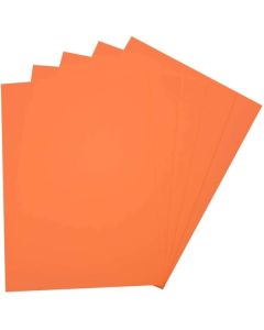 Caoutchouc Mousse - Orange - 200 x 290 mm : FOLIA Lot de 10 Modèle