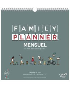 Planning familial - Calendrier 2026/2027 - Mensuel QUO VADIS Visuel couverture