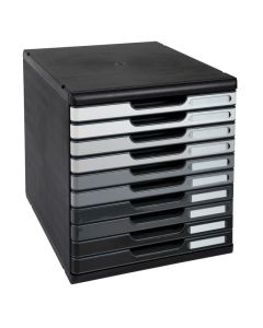 Module de rangement 10 tiroirs - Modulo - Gris : EXACOMPTA Shades of grey image