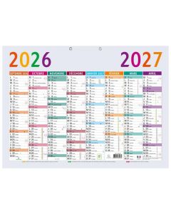 Calendrier mural 2025/2026 16 MOIS - 550 x 405 mm EXACOMPTA