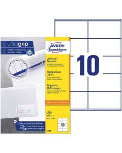 Photo Étiquettes adhésives ProNature 105 x 57 mm AVERY 3425