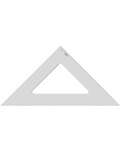 Équerre en plexiglas transparent - Hypoténuse : 495 mm MINERVA 