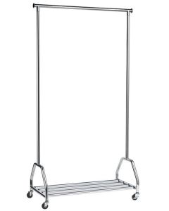 Porte-manteaux sur roulettes avec porte-bagage UNILUX Groom