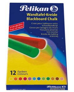Photo Boite de 12 craies pour tableau - Couleurs assorties : PELIKAN 745/12