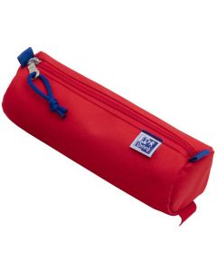 Trousse ronde pour stylos - Rouge OXFORD