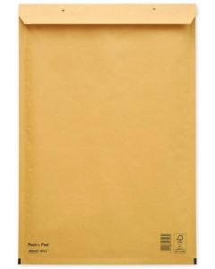 Pochettes d'expédition à coussin d'air - Marron - 320 x 455 mm : MAIL MEDIA Lot de 50 Visuel