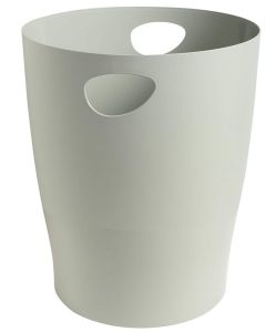 Corbeille à Papier ECOBIN - 15 litres - Gris Office EXACOMPTA