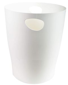Corbeille à Papier ECOBIN - 15 litres - Blanc AutentiK EXACOMPTA