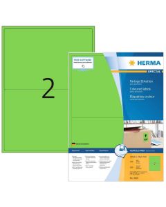 Étiquettes adhésives - 199,6 x 143,5 mm - Vert : HERMA Lot de 200 image