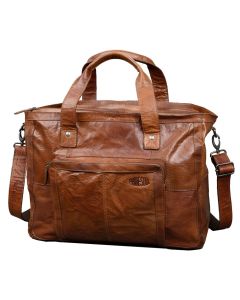 Grand sac à main - Cuir Marron : PRIDE ET SOUL Royal Visuel