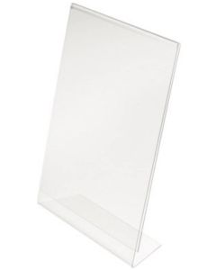 Porte-visuel droit - 1/3 A4 portrait DEFLECTO Exemple modèle