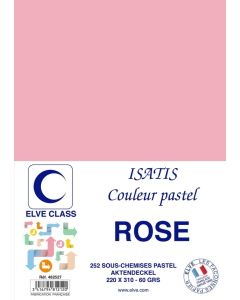 Sous-Chemise pour dossier A4 - Rose ELVE Isatis Lot de 252
