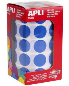 Photo Gommettes adhésives rondes - 20 mm - Bleu AGIPA