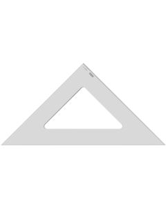 Équerre en plexiglas transparent - Hypoténuse 707 mm MINERVA 