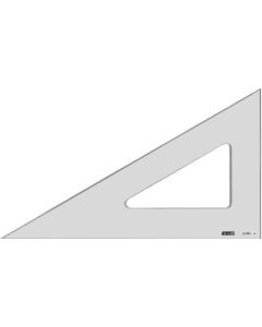 Équerre en plexiglas transparent - Hypoténuse  577 mm MINERVA 