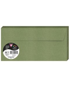 Enveloppes - DL 110 x 220 mm - Vert sauge POLLEN  Lot de 20