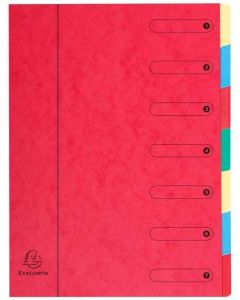 Trieur 7 compartiments - Rouge EXACOMPTA Harmonika