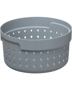 Bac de rangement - 138 x 138 x 73 mm - Gris NHG Seoul Round Organizer S