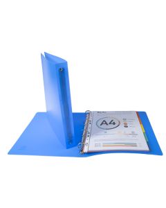 Exacompta 51262E Chromaline : Classeur souple Turquoise - 4 anneaux