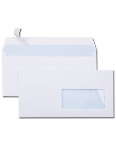 Enveloppes auto-adhésives avec fenêtre DL 110 x 220 mm : GPV Lot de 500