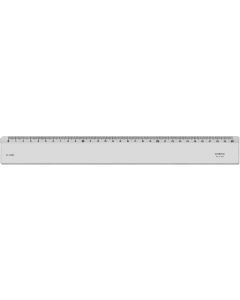 Règle plate en plastique 300 mm - 1 Biseau MINERVA