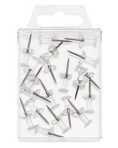 Photo WEDO : Boite de 20 punaises  Transparent - 54149