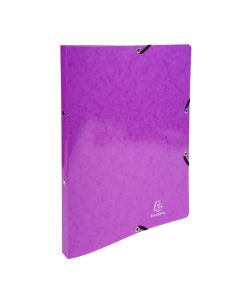 54896E Classeur Exacompta 2 Anneaux Violet Carte lustrée Iderama