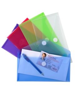 Pochettes enveloppes à scratch - 250 x 135 mm - Assortiment EXACOMPTA Lot de 5 Image