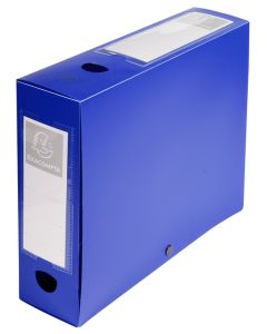 EXACOMPTA : Boîtes de classement bleu - Dos 80 mm 59832E