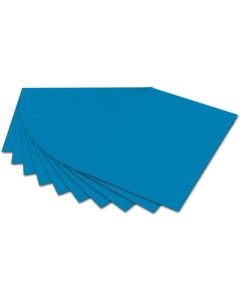 Carton de Bricolage 500 x 700 mm - Bleu moyen - 300 g/m² : FOLIA Lot de 10 Visuel