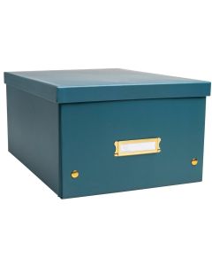 Boite de rangement A4+ - Bleu Canard EXACOMPTA Néo Déco 62353E