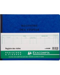 Registre des Visites (Cahier des visiteurs EXACOMPTA  6430E)