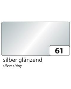 Feuilles de couleur A4 - 210 x 297 mm - Argent brillant : FOLIA Visuel
