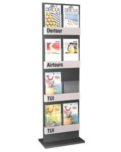 Présentoir à prospectus - 8 bacs pour format A4 / A5 / DL : KERKMANN First Image