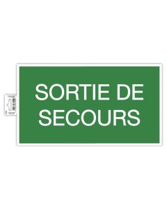 Panneau adhésif - Sortie de Secours EXACOMPTA 67004E