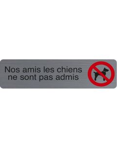 Plaque adhésive de signalisation - Nos amis les chiens : EXACOMPTA image