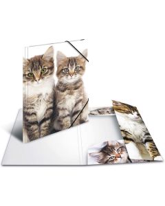 Chemise à rabats - Motif Chats - A4 : HERMA Visuel