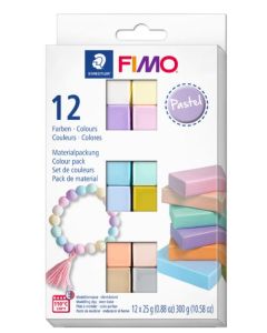 Pâte à modeler - Pastel SOFT FIMO Lot de 12
