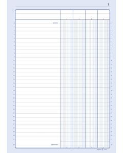 Journal Comptable 4 colonnes - 297 x 210 mm ELVE