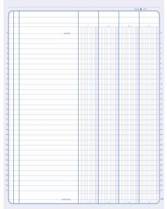 ELVE 83041 : Registre Journal de 4 colonnes 100 pages - 320 x 250 mm tracé